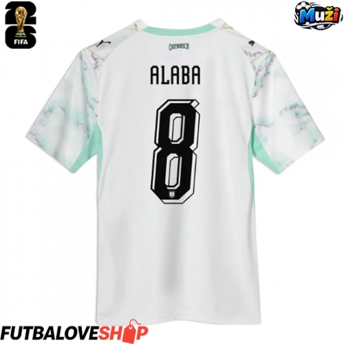 Dres Rakúsko David Alaba #8 Preč MS 2026 Krátky Rukáv